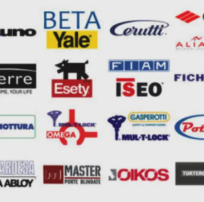 Assortimento di serrature di sicurezza a Rimini.